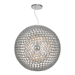 Serafina 6 lt Pendant Chrome Dar Lighting SER8650