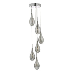 Seta 6lt Cluster Smoked Glass Dar Lighting SET6410