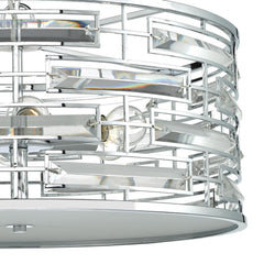 Seville 6 Light Pendant K9 Crystal Polished Chrome