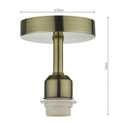 SF0175 Semi Flush Suspension Antique Brass Bracket Only