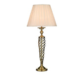 Siam Table Lamp Antique Brass With Shade