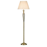 Siam Floor Lamp Antique Brass With Shade (Multipack)