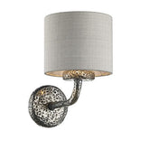David Hunt Lighting Sloane Wall Light Pewter SLO0799 With Bespoke Shade
