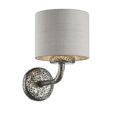 David Hunt Lighting Sloane Wall Light Pewter SLO0799 With Bespoke Shade