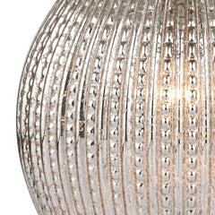 Sonia Dual Light Table Lamp Antique Brass & Silver Glass With Shade
