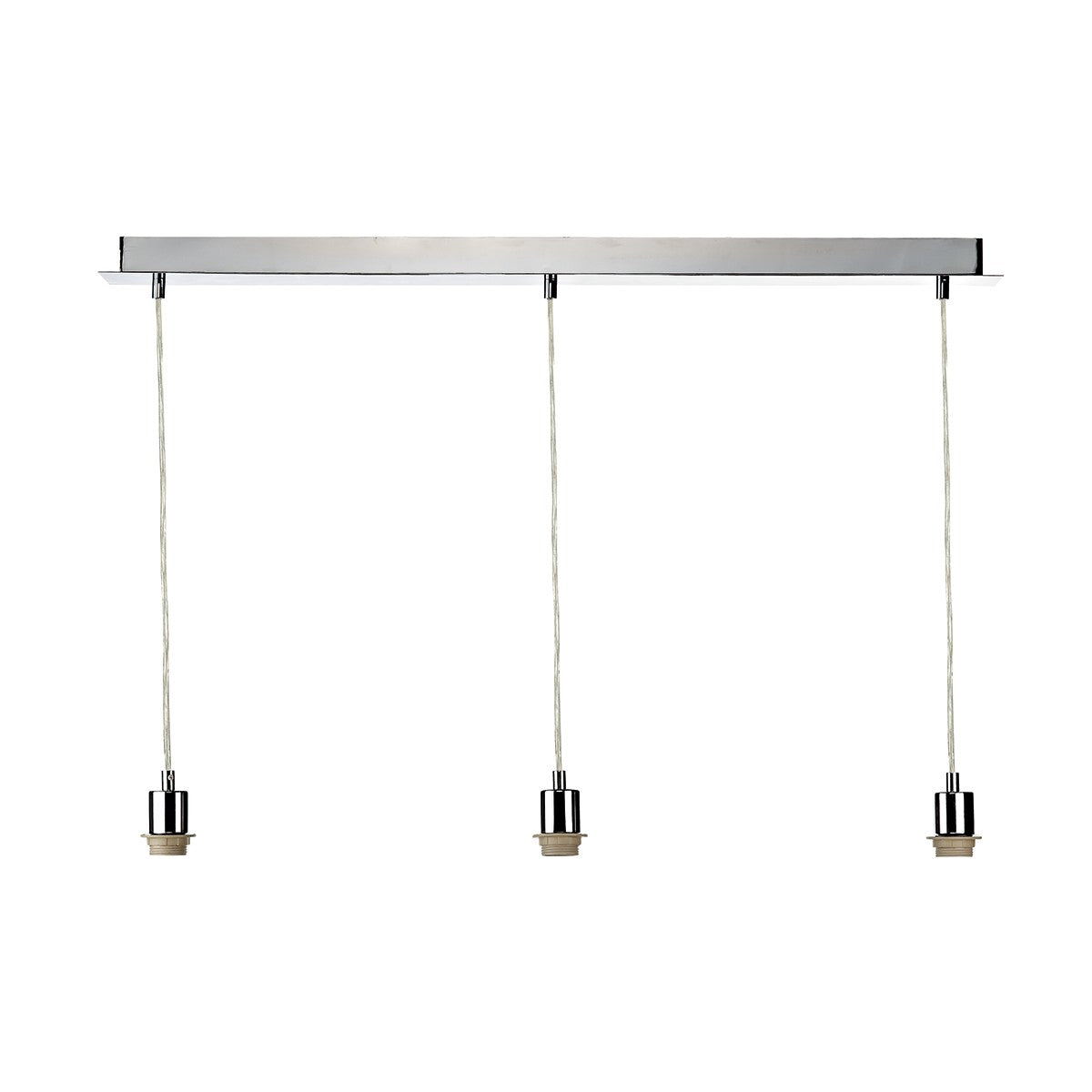 3 Light Suspension Plate Polished Chrome SP365 - The Light Company