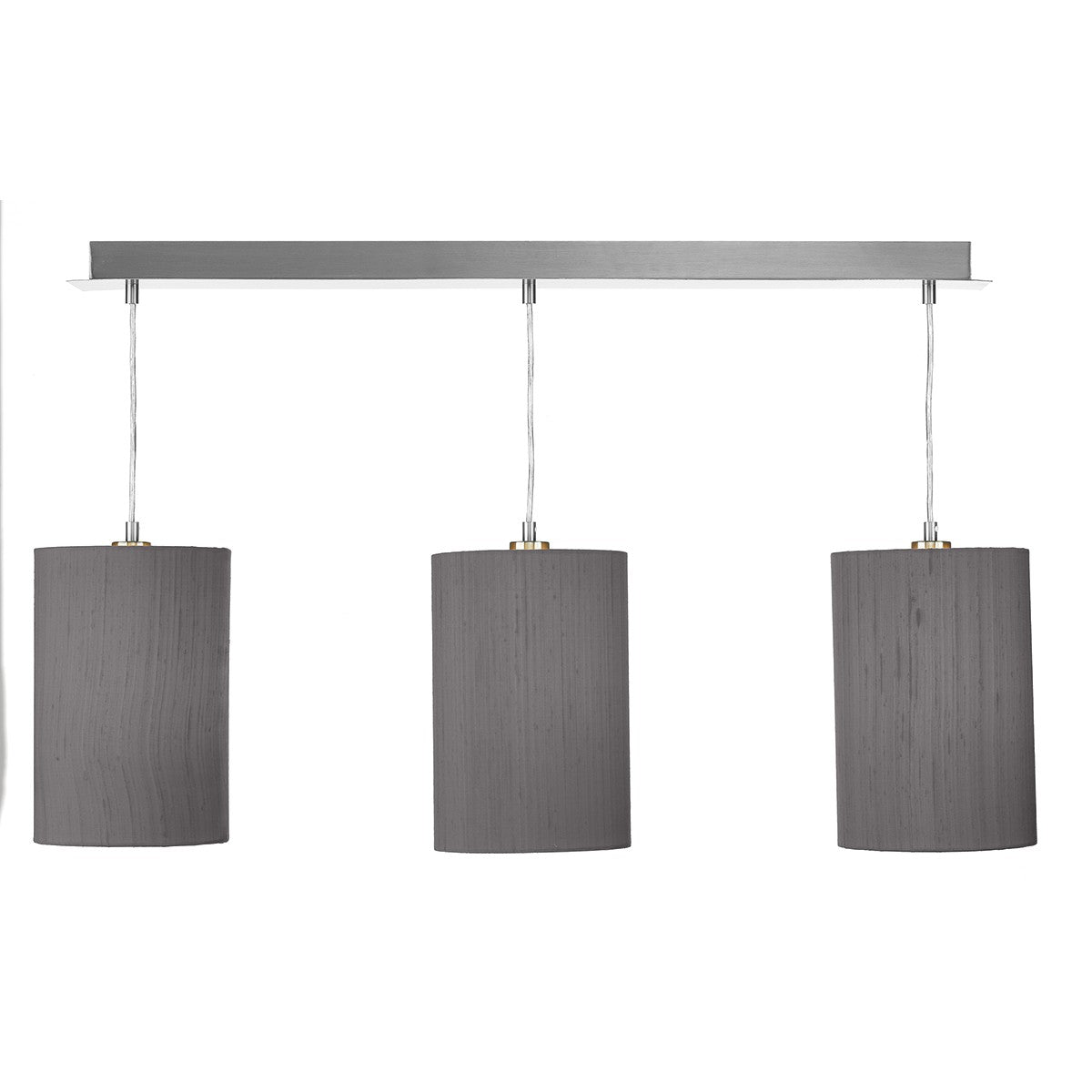 3 Light Suspension Plate Satin Chrome SP368 - The Light Company