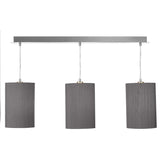 3 Light Suspension Plate Satin Chrome SP368 - The Light Company