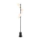 Spiral 6 Light Floor Lamp Matt Black