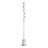 Spiral 6 Light Floor Lamp Polished Chrome Fitting Only