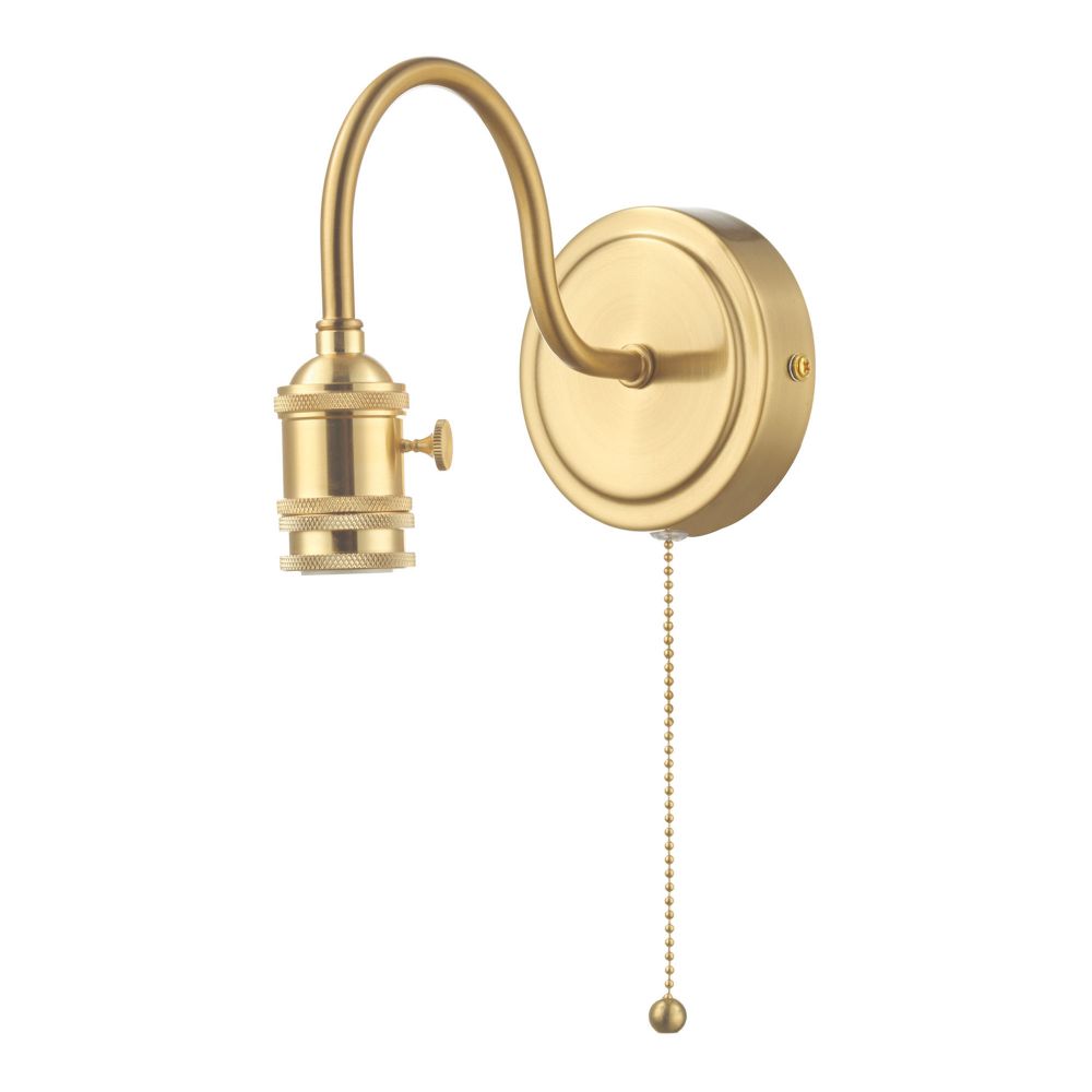 Switched Wall Light Brass Bracket Only