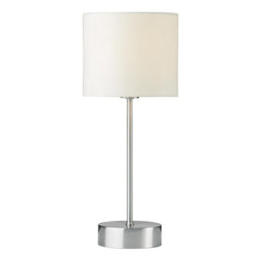 Suzie Touch Table Lamp Satin Chrome With Shade