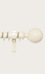 Laura Ashley 28mm Swirl Curtain Pole, Cream