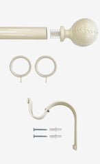 Laura Ashley 28mm Swirl Curtain Pole, Cream