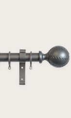 Laura Ashley 28mm Swirl Curtain Pole, Grey