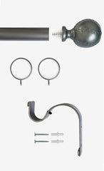 Laura Ashley 28mm Swirl Curtain Pole, Grey