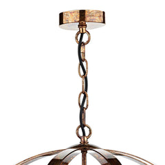 Symbol 3 Light Pendant Petrol Copper