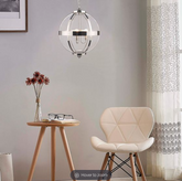 Laura Ashley Odiham Globe Lantern Polished Nickel Large