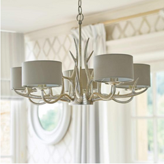 Laura Ashley Mulroy 5 Light Chandelier Champagne