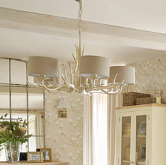 Laura Ashley Mulroy 5 Light Chandelier Champagne