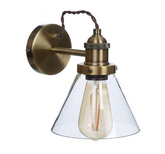 Laura Ashley Isaac Antique Brass Wall Light