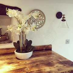 Laura Ashley Isaac Antique Brass Wall Light