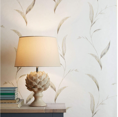 Laura Ashley Artichoke Table Lamp Cream with Shade