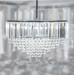 Laura Ashley Vienna Large 5 Light Polished Chrome