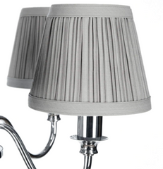 Laura Ashley Ellis 5 Light Polished Chrome with Shades