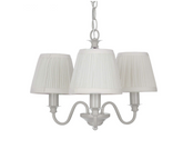 Laura Ashley Ellis 3 Light Grey Pendant with Shades
