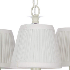 Laura Ashley Ellis 3 Light Ivory Pendant with Shades
