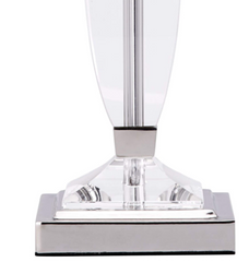 Laura Ashley Carson Crystal Table Lamp Large Polished Nickel
