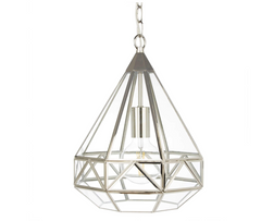 Laura Ashley Zaria Pendant Polished Silver