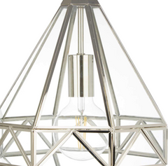 Laura Ashley Zaria Pendant Polished Silver