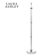 Laura Ashley Louis Twisted Floor Lamp Polished Nickel