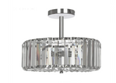 Laura Ashley Fernhurst Semi Flush 3 Light Polished Chrome