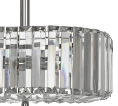 Laura Ashley Fernhurst Semi Flush 3 Light Polished Chrome