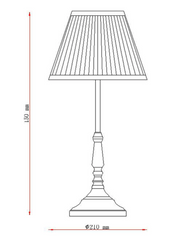 Laura Ashley Elliot Brass Lamp with White Shade