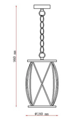 Laura Ashley Beckworth Pendant Polished Nickel