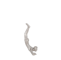 Silver Metal Diving Figure Wall Decoration
