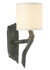 David Hunt Lighting Joshua Wall Light With Cream Shade JOS0763