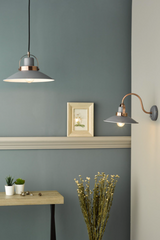 Liden 1 Light Single Pendant Graphite Copper dar lighting