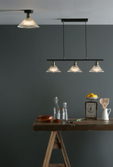 Boyd 1 Light Flush Antique Brass With Glass Shade dar lighting