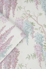 Laura Ashley Wisteria Garden Wallpaper Pale Iris