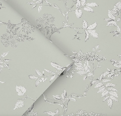 Laura Ashley Elderwood Wallpaper Sage 113348