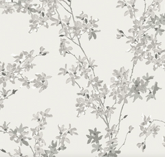 Laura Ashley Forstyhia Wallpaper Steel