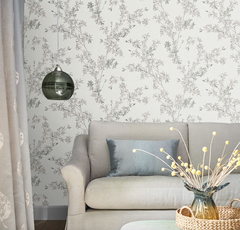 Laura Ashley Forstyhia Wallpaper Steel