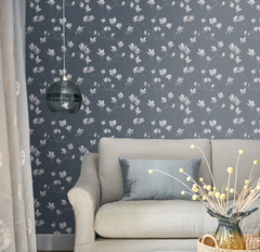 Laura Ashley Magnolia Grove Wallpaper Dusky Seaspray