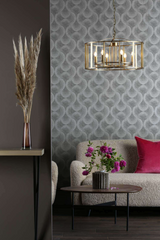 Myka 6 Light Pendant Brushed Bronze