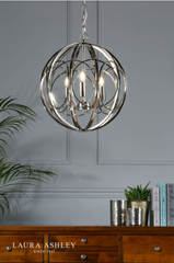 Laura Ashley Orbital 3 Lt Pendant Polished Nickel